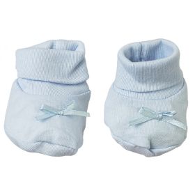 Blue Preemie Booties