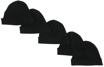 Black Baby Cap (Pack of 5)