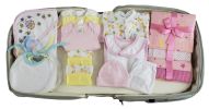 Girls 20 pc Baby Clothing Starter Set with Diaper Bag