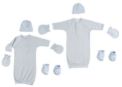 Preemie Boys Gowns, Caps, Booties and MIttens