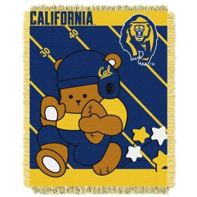 UC Berkley OFFICIAL Collegiate "Half Court" Baby Woven Jacquard Throw