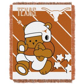 Texas OFFICIAL Collegiate "Half Court" Baby Woven Jacquard Throw