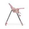 Convertible High Chair on Wheels with Removable Tray, Height and Angle Adjustment for Baby And Toddler, Pink