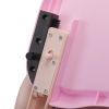 Convertible High Chair on Wheels with Removable Tray, Height and Angle Adjustment for Baby And Toddler, Pink