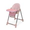 Convertible High Chair on Wheels with Removable Tray, Height and Angle Adjustment for Baby And Toddler, Pink