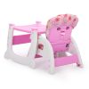 Multipurpose Adjustable Highchair for Baby Toddler Dinning Table with Feeding Tray and 5-Point Safety Buckle, Pink