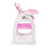 Multipurpose Adjustable Highchair for Baby Toddler Dinning Table with Feeding Tray and 5-Point Safety Buckle, Pink