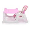 Multipurpose Adjustable Highchair for Baby Toddler Dinning Table with Feeding Tray and 5-Point Safety Buckle, Pink