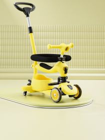 Children's Scooter Baby Multi-functional Scooter (Option: Lemon Yellow)