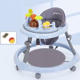 Baby Walker Multi-functional Anti-O-leg Anti-rollover For Boys And Girls (Option: Blue-5Style)