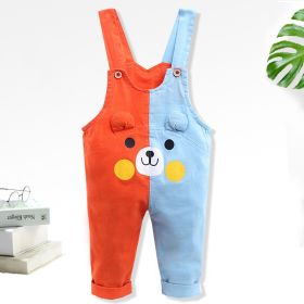 Fashion Color Matching Baby Single-tooth Mandarin Duck Pants Thin (Option: 8style-85cm)