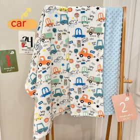 Child Air Conditioner Quilt Beanie Comfort Sleeping Blanket Washable (Option: Car-75x120cm)