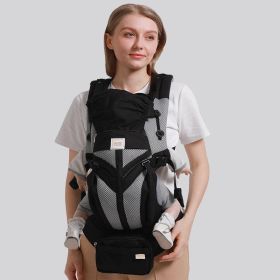 Front And Rear Dual-use Baby Carrier For Mother And Baby (Color: Black)