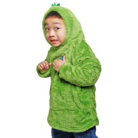 Autumn And Winter Children Cartoon Pajamas (Option: Emerald Green-M)