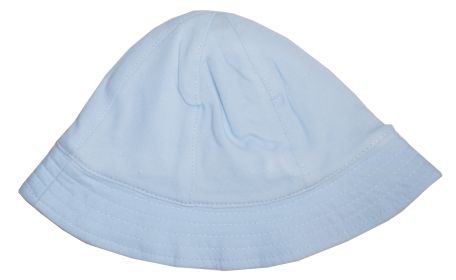 Pastel Blue Sun Hat (Color: Blue, size: 12-18M)