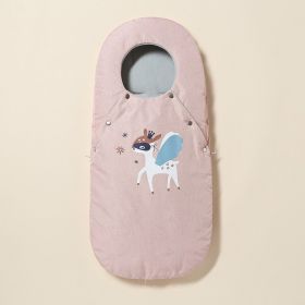 Autumn And Winter Rocking Fleece Thickened Warm Baby Anti-kicking Divine Sleeping Bag (Option: Small flying deer)