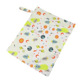 Single Layer Zipper Baby Stroller Waterproof Hanging Bag (Option: Planet-28x35cm)