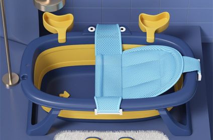 Baby Bathtub Foldable Bathtub Newborn Products (Option: Berlin Cordon Bleu)