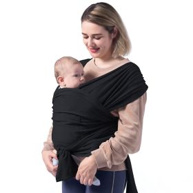 Summer Cotton Cross Simple  Baby Carrier (Option: Black-L)