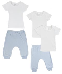 Infant T-Shirts and Joggers (Color: Blue/Blue, size: small)