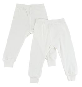 White Long Pants - 2 Pack (Color: White, size: small)