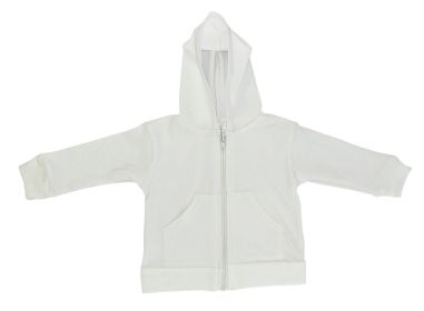 White Hoodie (Color: White, size: medium)