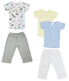 Infant Girls T-Shirts and Track Sweatpants (Color: Grey/White, size: small)