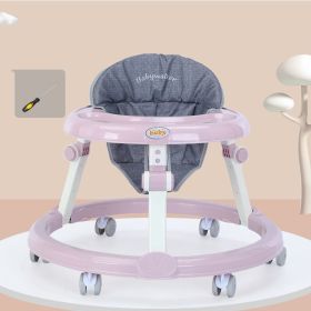 Baby Walker Anti-O-leg Baby Multifunctional Anti-rollover (Option: Pink-1Style)