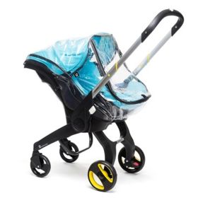 Baby Basket Car Four-in-one Sitting Cloth Set Rain Cover Mosquito Net Hanging Bag Mommy Bag Sunshade Cover Accessories (Option: Rain cover)