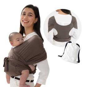 Summer Cotton Cross Simple  Baby Carrier (Option: Brown-L)