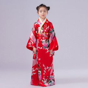 Elementary School Student Performance Photo Dress (Option: Red Peacock-130cm)