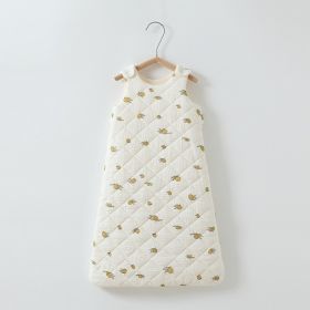 Baby Cotton-padded Sleeping Bag Vest (Option: Lemon-S)