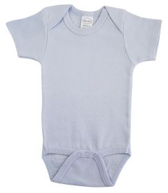 Interlock Blue Short Sleeve Onezie (Color: Blue, size: medium)