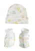 Baby Boy, Baby Girl, Unisex Infant Caps, Booties - 2 pc Set