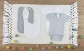 4 Pc Layette Baby Clothes Set