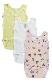 Girls Printed Tank Top (Color: Pink/White/Print, size: medium)