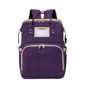 Mothers USB Bag Travel Bassinet (Color: Purple)