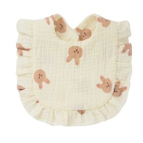 Baby Cotton Printed Gauze Bib (Option: 21style)