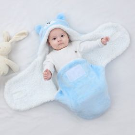 Home Fashion Baby Wrapping Blanket (Option: Blue Bear-3M)