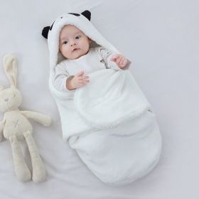 Home Fashion Baby Wrapping Blanket (Option: White Panda-3M)