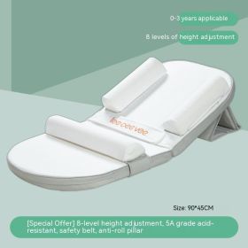 Babies' Milk Spilt Prevent Ramp Mat Anti-overflow And Choking Milk Newborn Spine Care Bed (Option: Milky White-Ramp Mat)