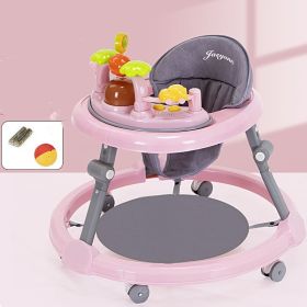 Baby Walker Multi-functional Anti-O-leg Anti-rollover For Boys And Girls (Option: Pink-5Style)