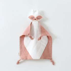 Pure Cotton Baby Soothing Towel (Option: Dark Pink)