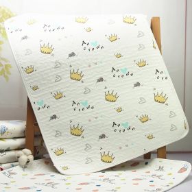 Baby Gauze Changing Pad Waterproof Breathable And Washable (Option: Crown)