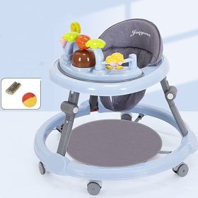 Baby Walker Multi-functional Anti-O-leg Anti-rollover For Boys And Girls (Option: Blue-6Style)