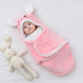 Home Fashion Baby Wrapping Blanket (Option: Pink Bunny-3M)