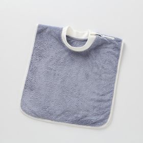 Baby Brushing Mouthwash Towel Waterproof Cover (Option: Gray Blue Brushing Towel)