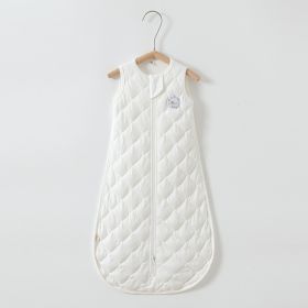 Baby Gravity Sleeping Bag Pure Cotton Anti-kick Quilt Vest (Option: White-Average Size)