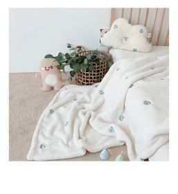 Coral Fleece Baby Baby's Blanket (Option: Dinosaur Head Cover Blanket-90x125CM)