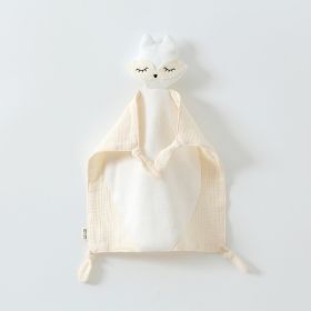 Pure Cotton Baby Soothing Towel (Option: Milky White)